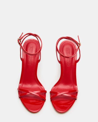 Steve Madden JYPSEY Red Patent Strappy Stiletto Women's Heel