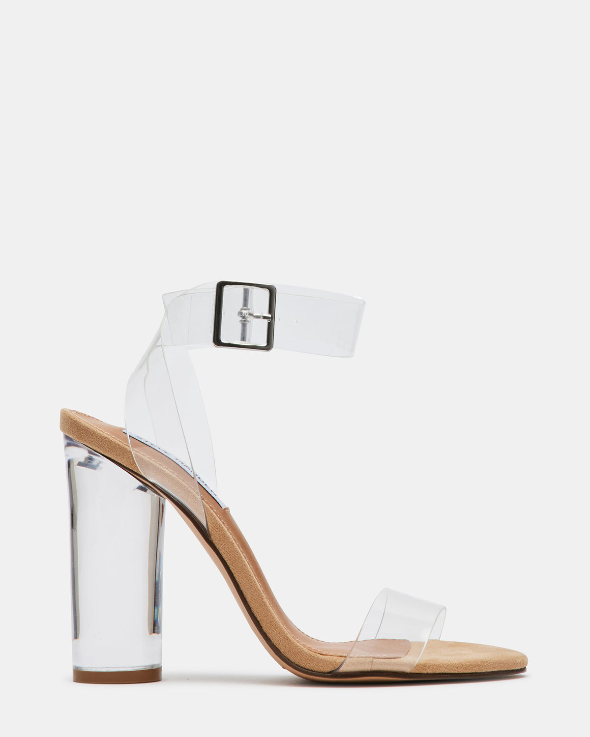Steve Madden CLEARER Clear Heels | Women's Clear Block Heel