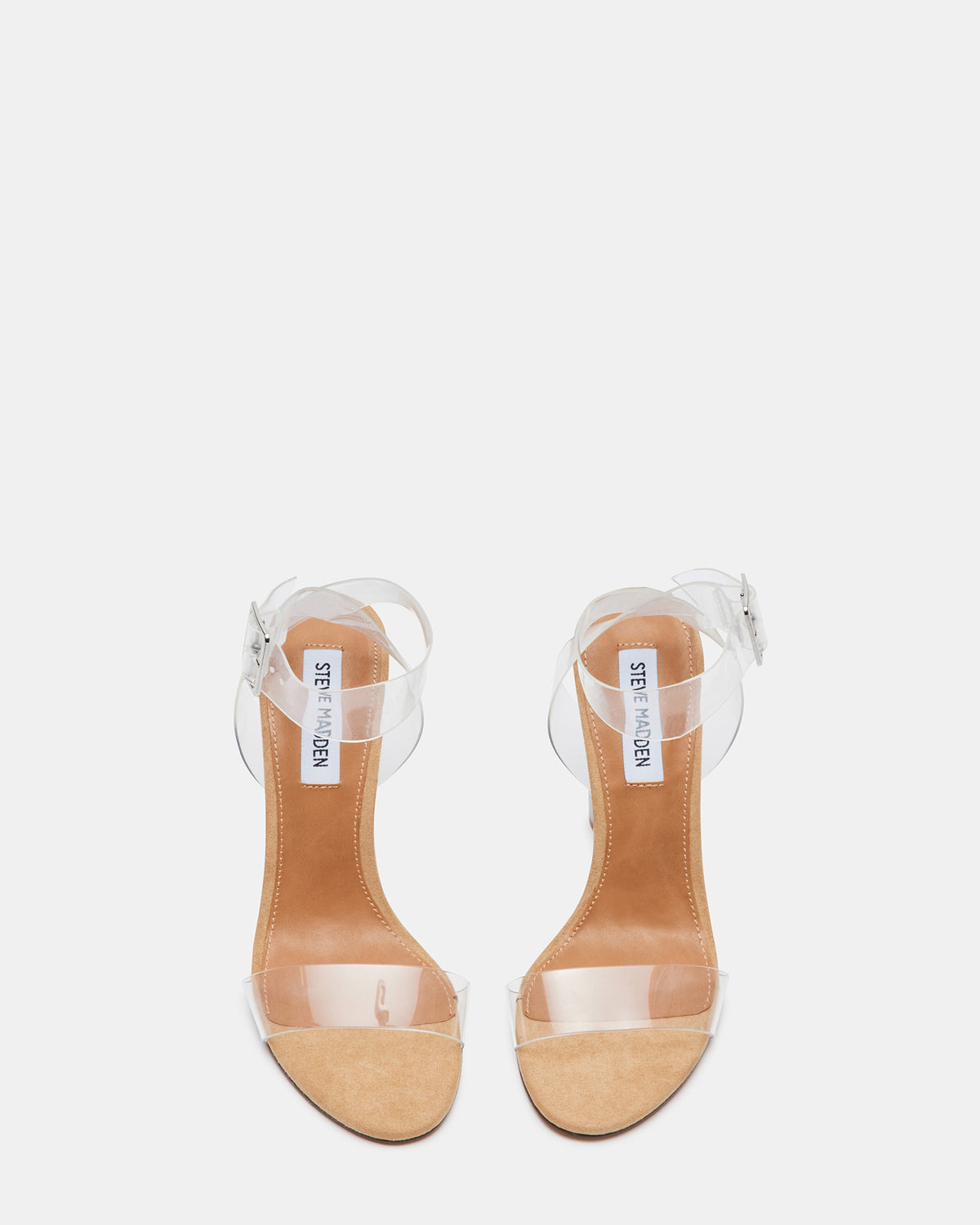 Steve Madden CLEARER Clear Heels | Women's Clear Block Heel