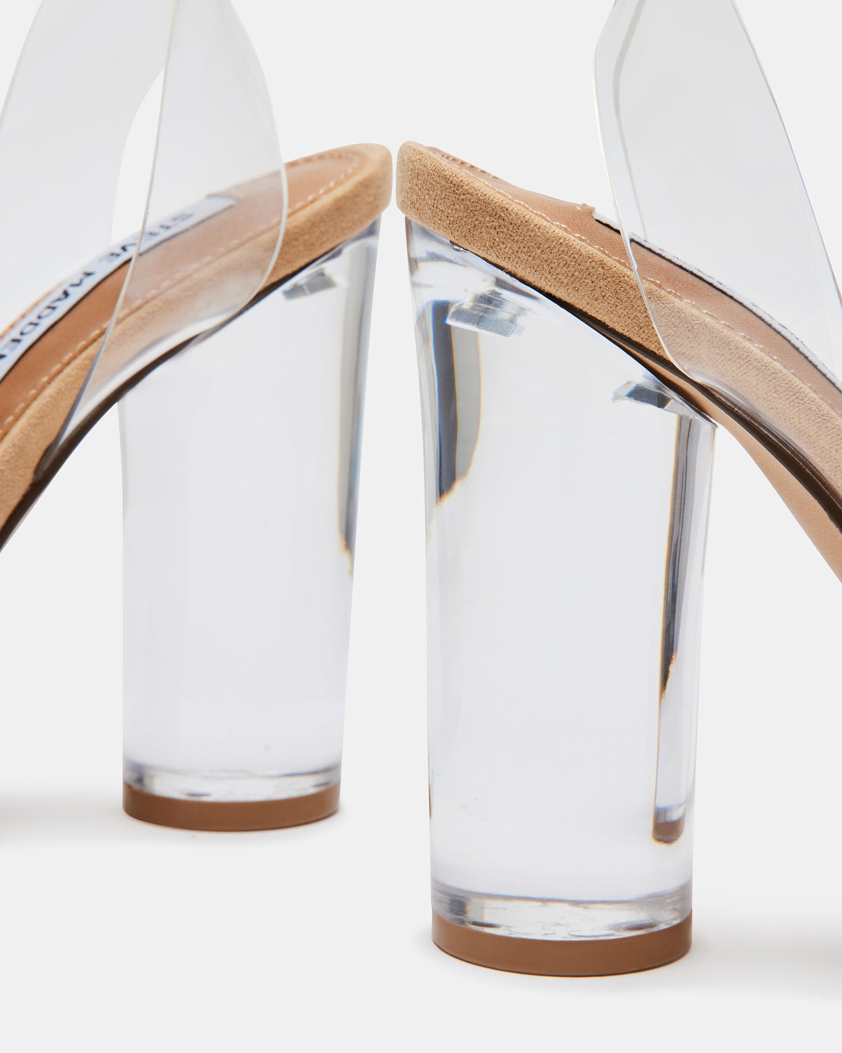 Steve Madden CLEARER Clear Heels | Women's Clear Block Heel