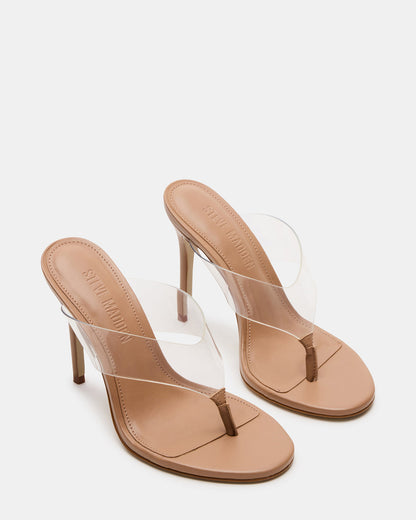 Steve Madden SABINE Clear Thong Mule Heel Women's Heel