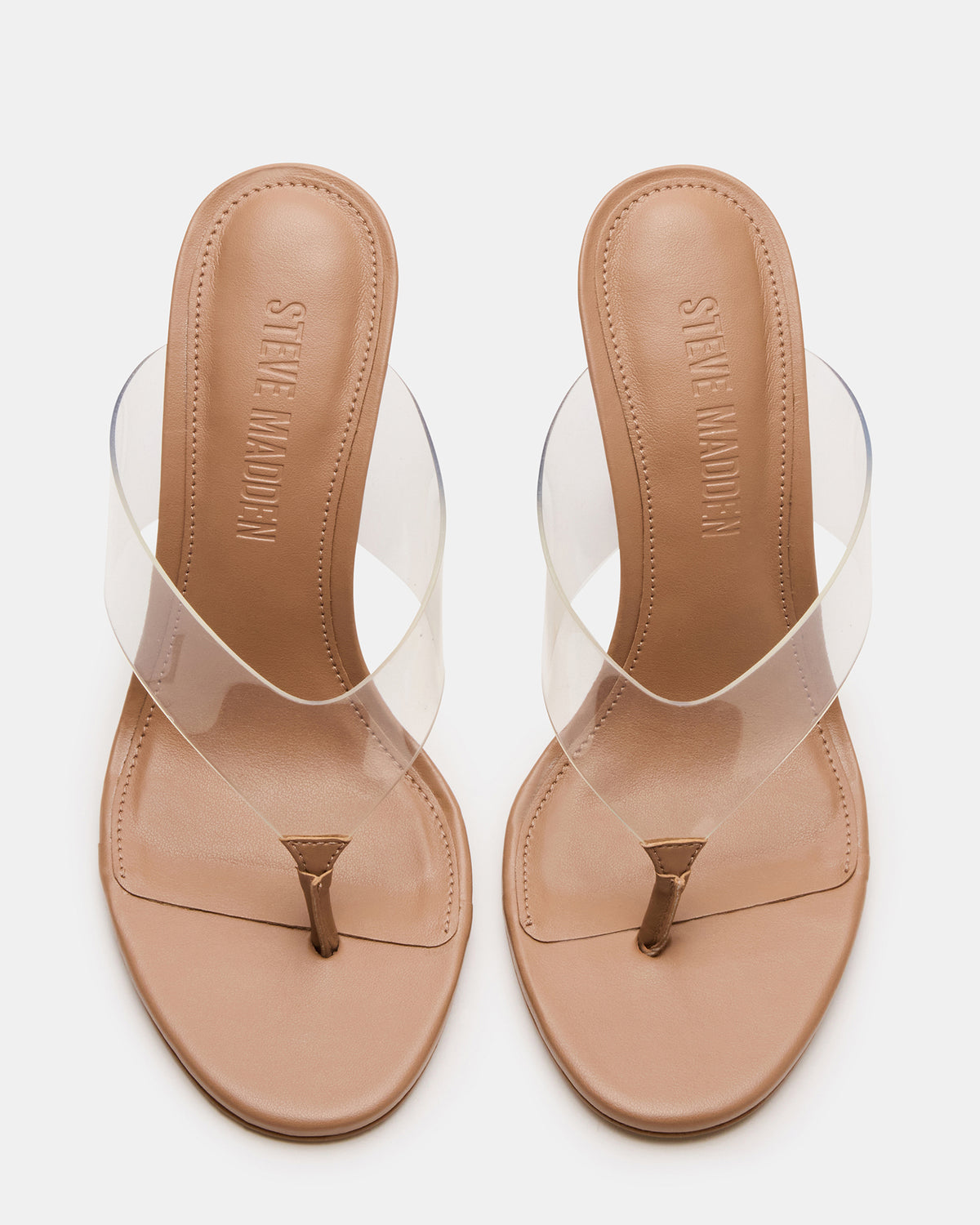 Steve Madden SABINE Clear Thong Mule Heel Women's Heel