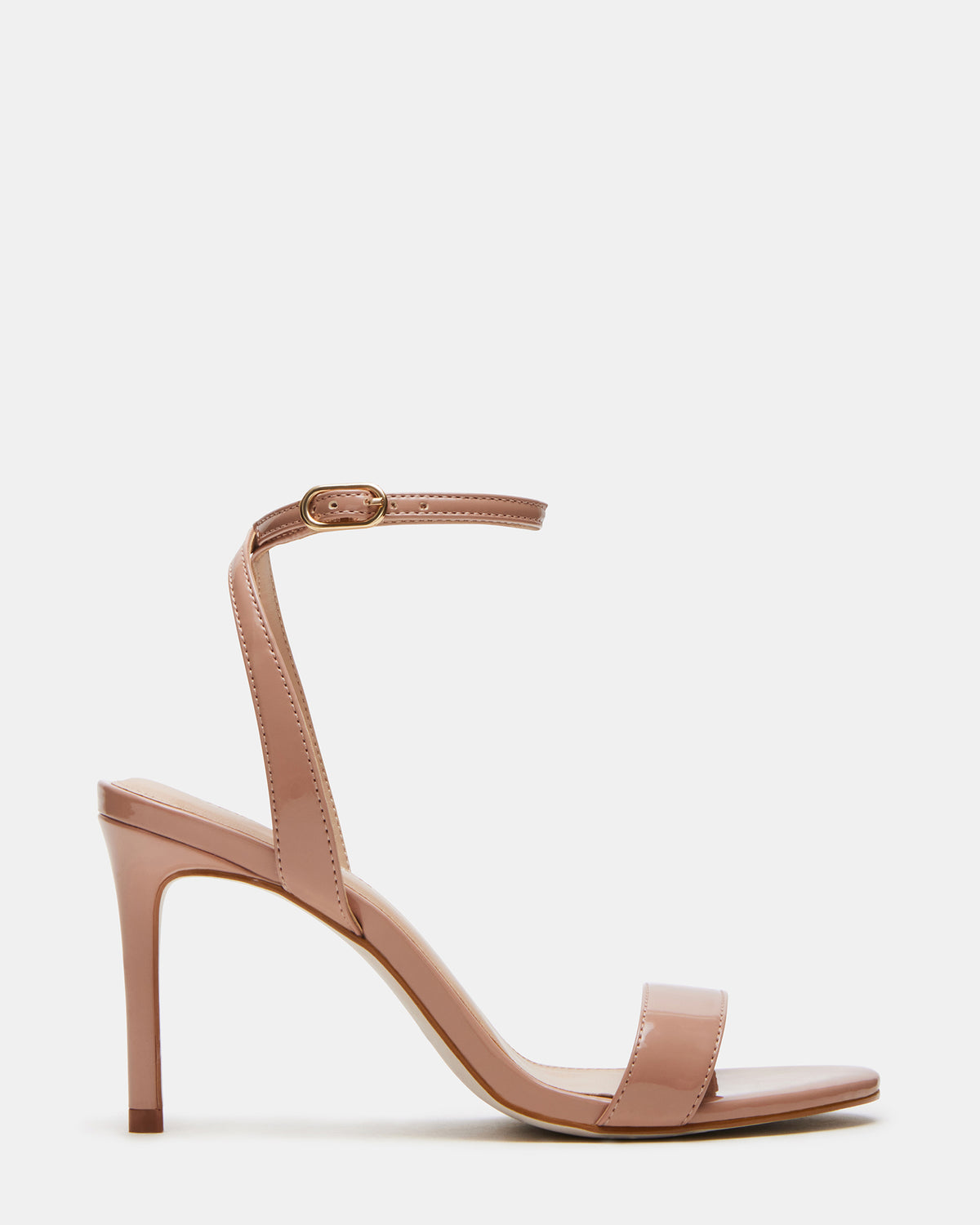 Steve Madden SUZIE Blush Patent Women's Open Toe Stiletto Strappy Heel