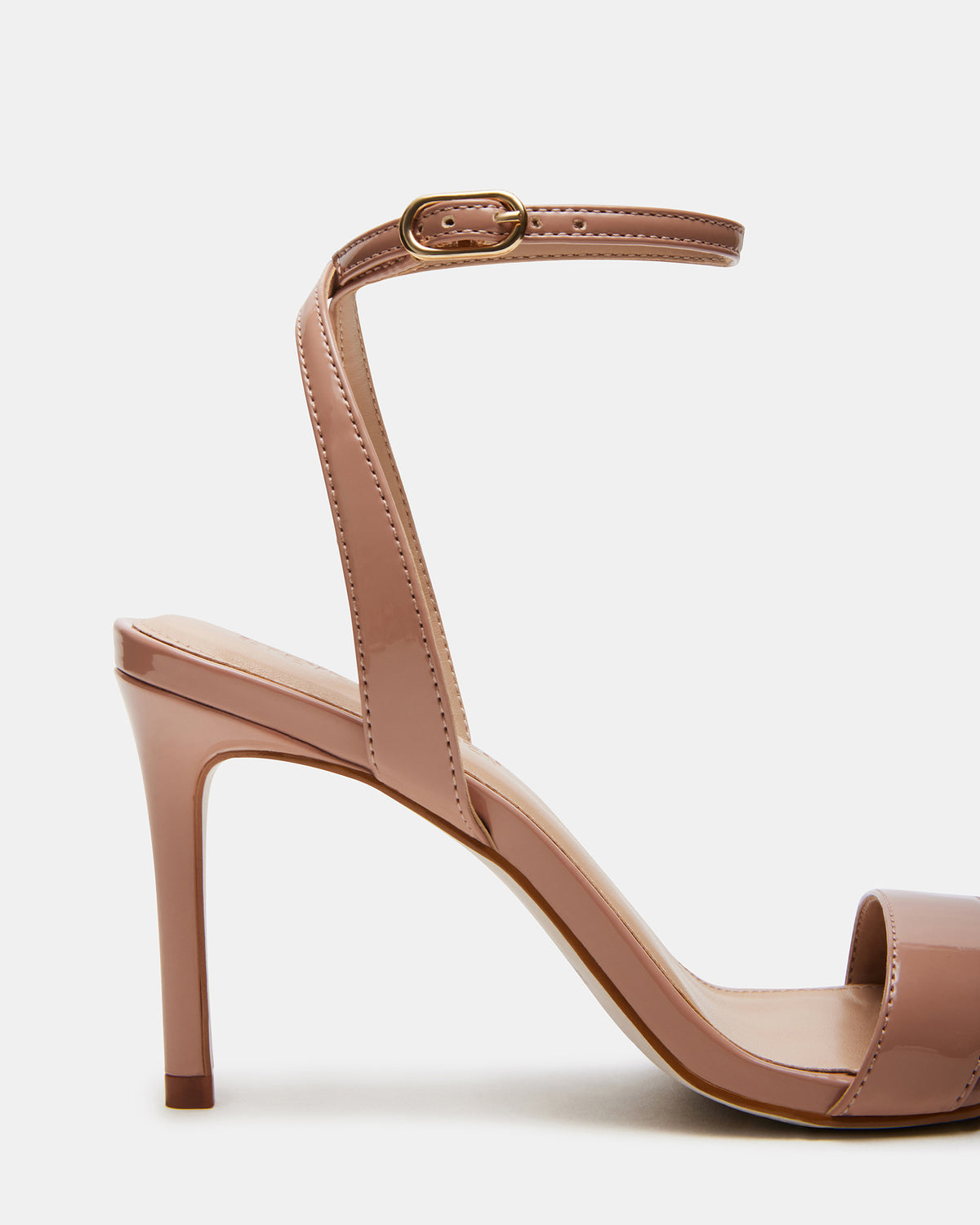 Steve Madden SUZIE Blush Patent Women's Open Toe Stiletto Strappy Heel
