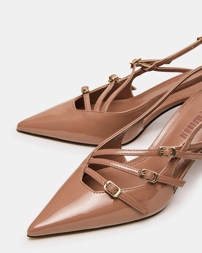 Steve Madden LIANA Mocha Women's Slingback Pointed-Toe Low Heel