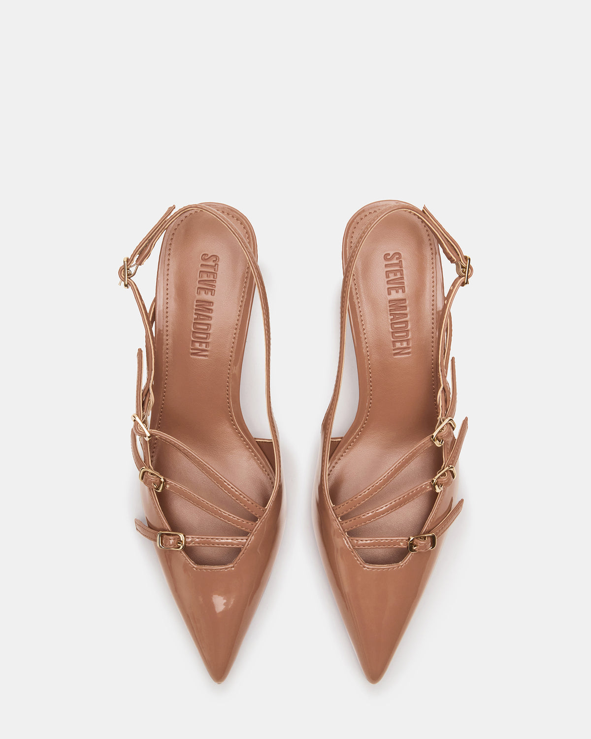 Steve Madden LIANA Mocha Women's Slingback Pointed-Toe Low Heel