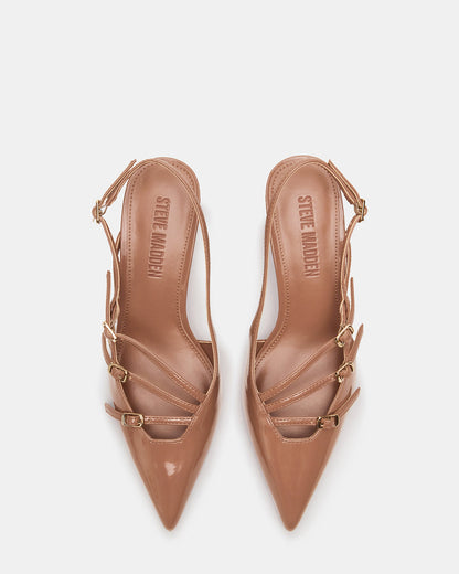 Steve Madden LIANA Mocha Women's Slingback Pointed-Toe Low Heel