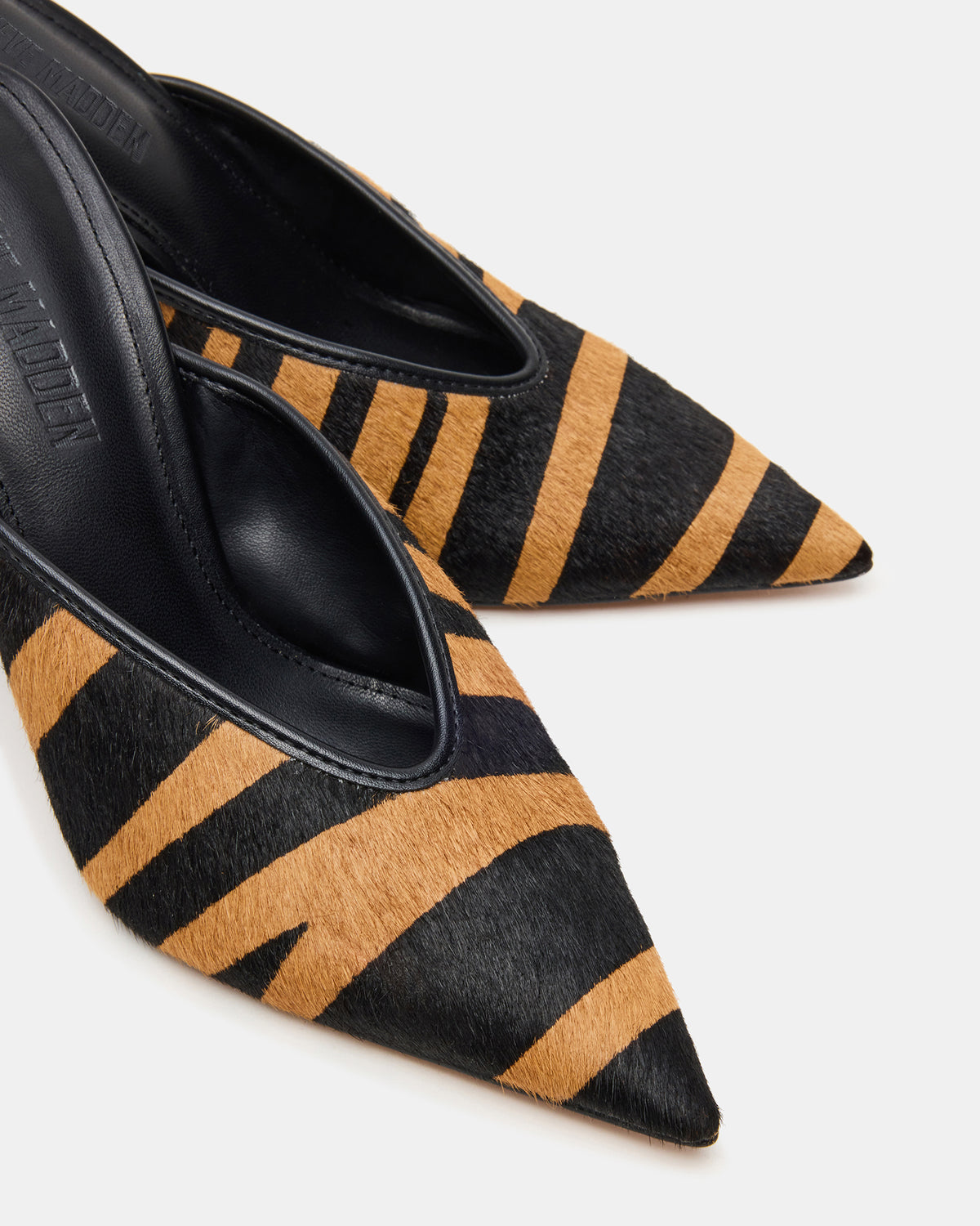 Steve Madden LITA Tiger Pointed-Toe Mule Pump Women's Heel