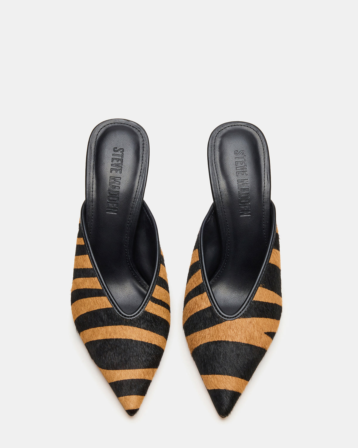 Steve Madden LITA Tiger Pointed-Toe Mule Pump Women's Heel