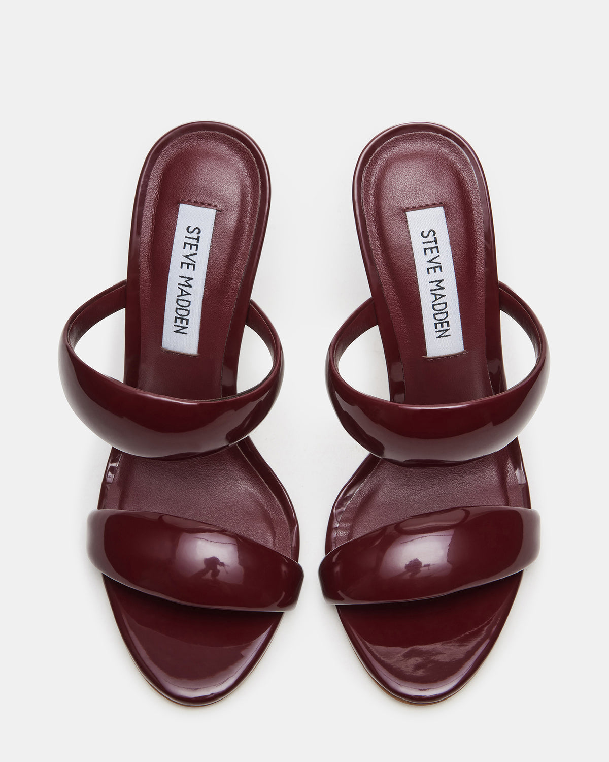 Steve Madden SATURN Wine Patent Stiletto Mule Women's Heel