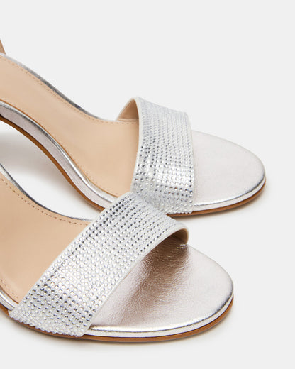 Steve Madden LARAH Rhinestone Rounded Toe Block Heel Women's Heel