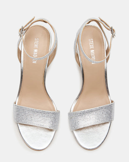 Steve Madden LARAH Rhinestone Rounded Toe Block Heel Women's Heel