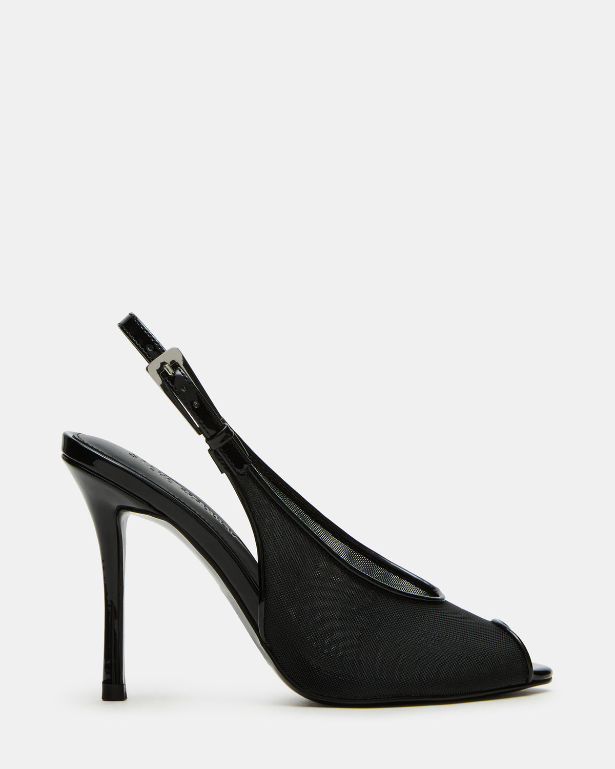 Steve Madden PRESCOTT Black Mesh Women's Slingback Stiletto Heel