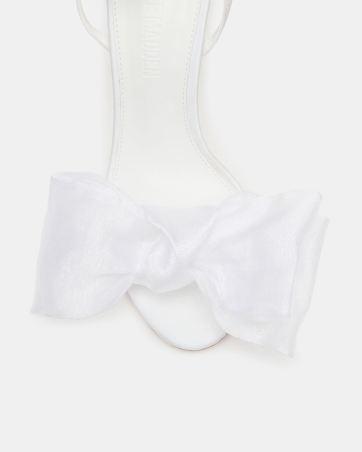 Steve Madden RADIANCE White Strappy Stiletto Bow Women's Heels