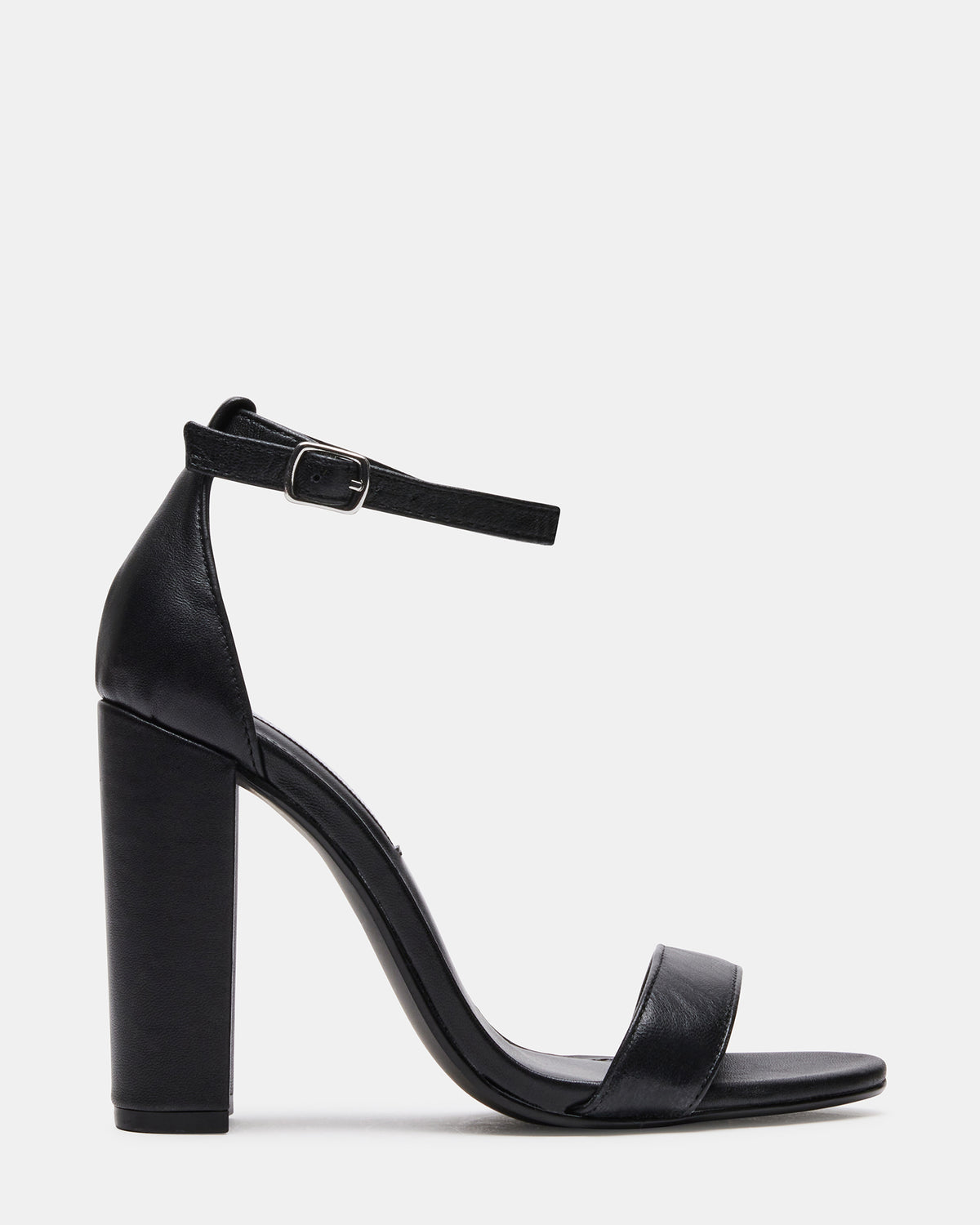 Steve Madden CARRSON Black Leather Women's Heel