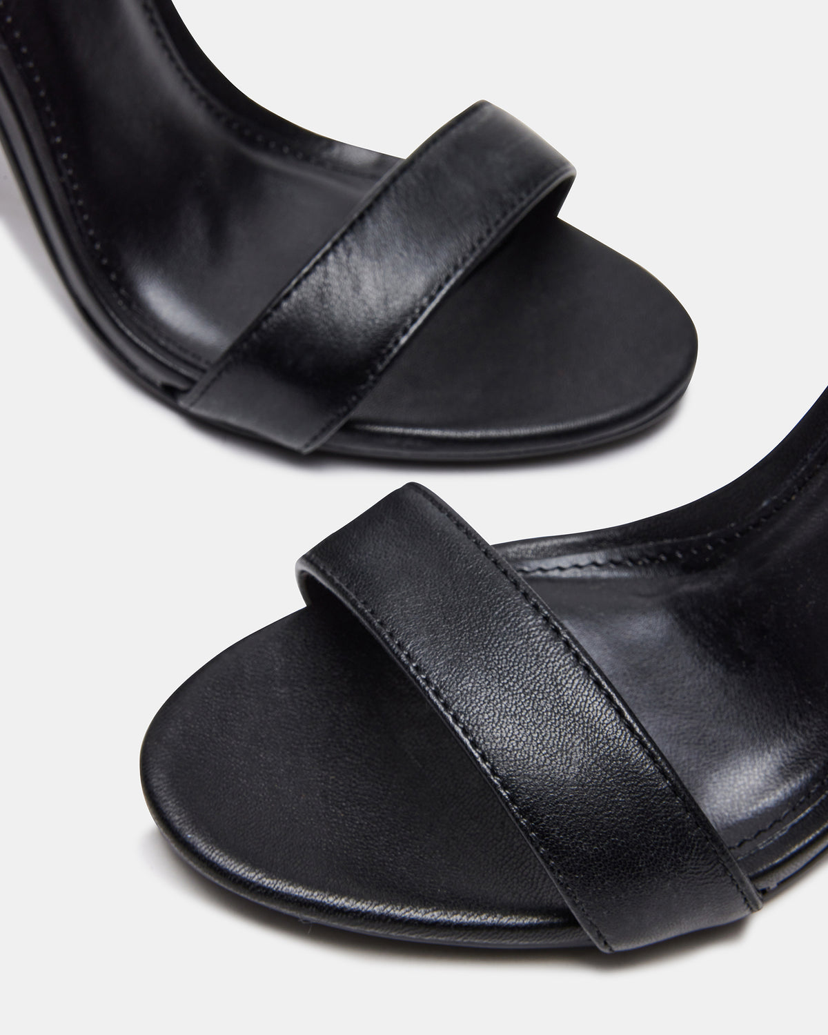 Steve Madden CARRSON Black Leather Women's Heel