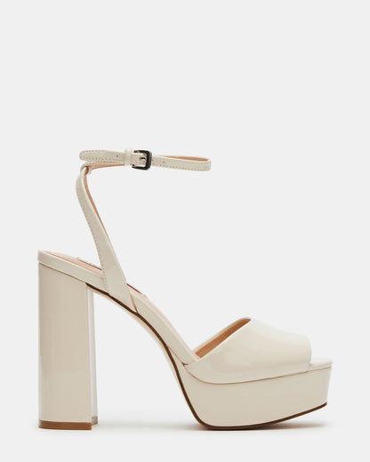 Steve Madden LOURDES Bone Patent Platform Heel | Women's Heels