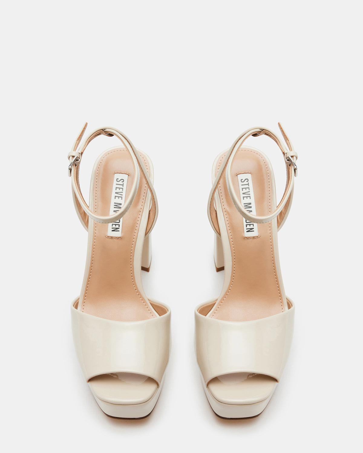 Steve Madden LOURDES Bone Patent Platform Heel | Women's Heels