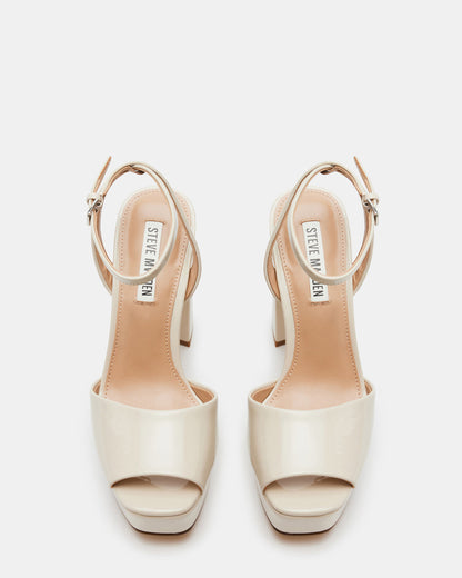 Steve Madden LOURDES Bone Patent Platform Heel | Women's Heels