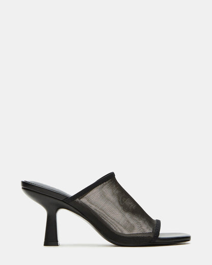 Steve Madden GLEAM Black Women's Square-Toe Mule Heel