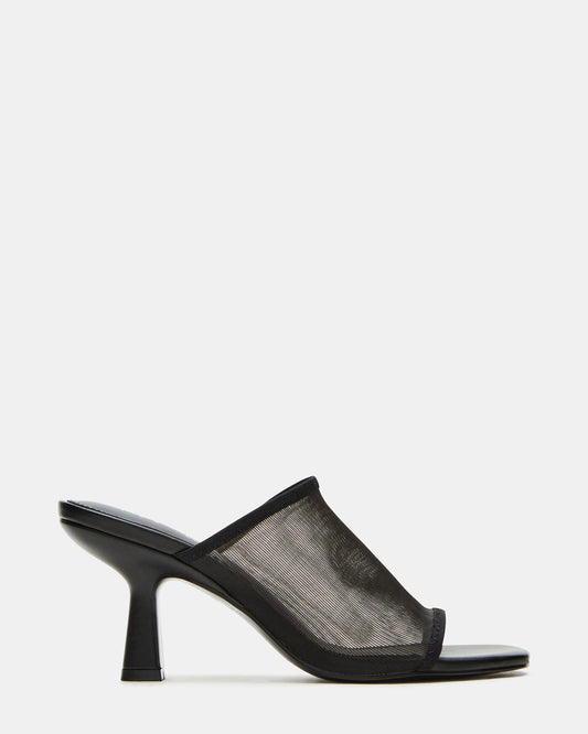 Steve Madden GLEAM Black Women's Square-Toe Mule Heel