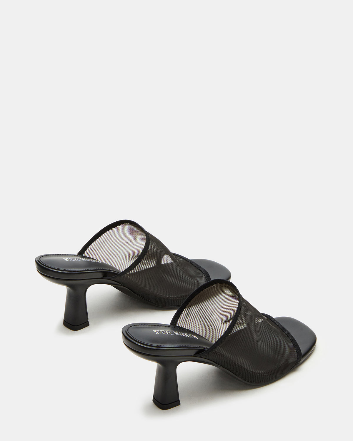 Steve Madden GLEAM Black Women's Square-Toe Mule Heel