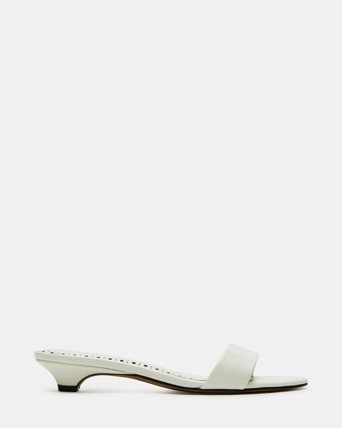 Steve Madden BERRY White Women's Mule Kitten Heel