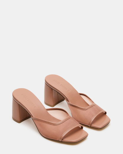Steve Madden MADAME Mocha Square-Toe Mesh Mule Women's Heel