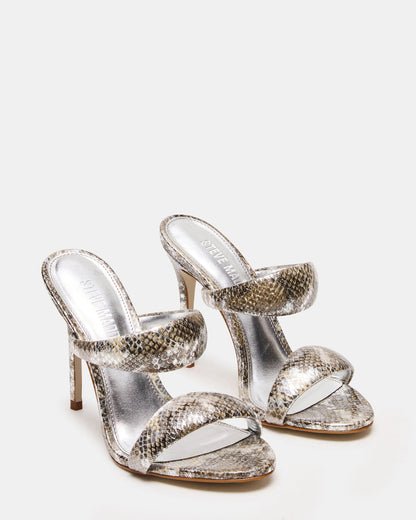 Steve Madden SATURN Snake Stiletto Mule Women's Heel