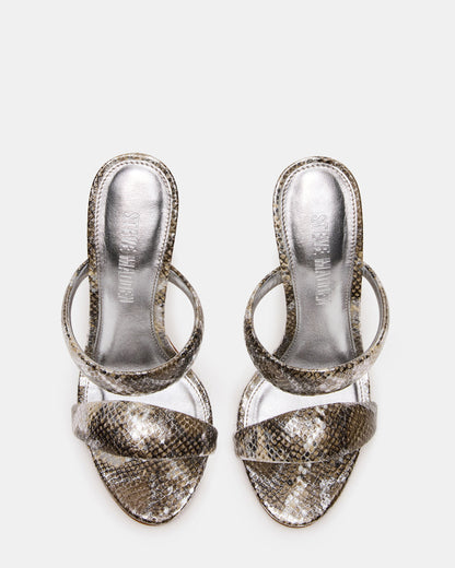 Steve Madden SATURN Snake Stiletto Mule Women's Heel