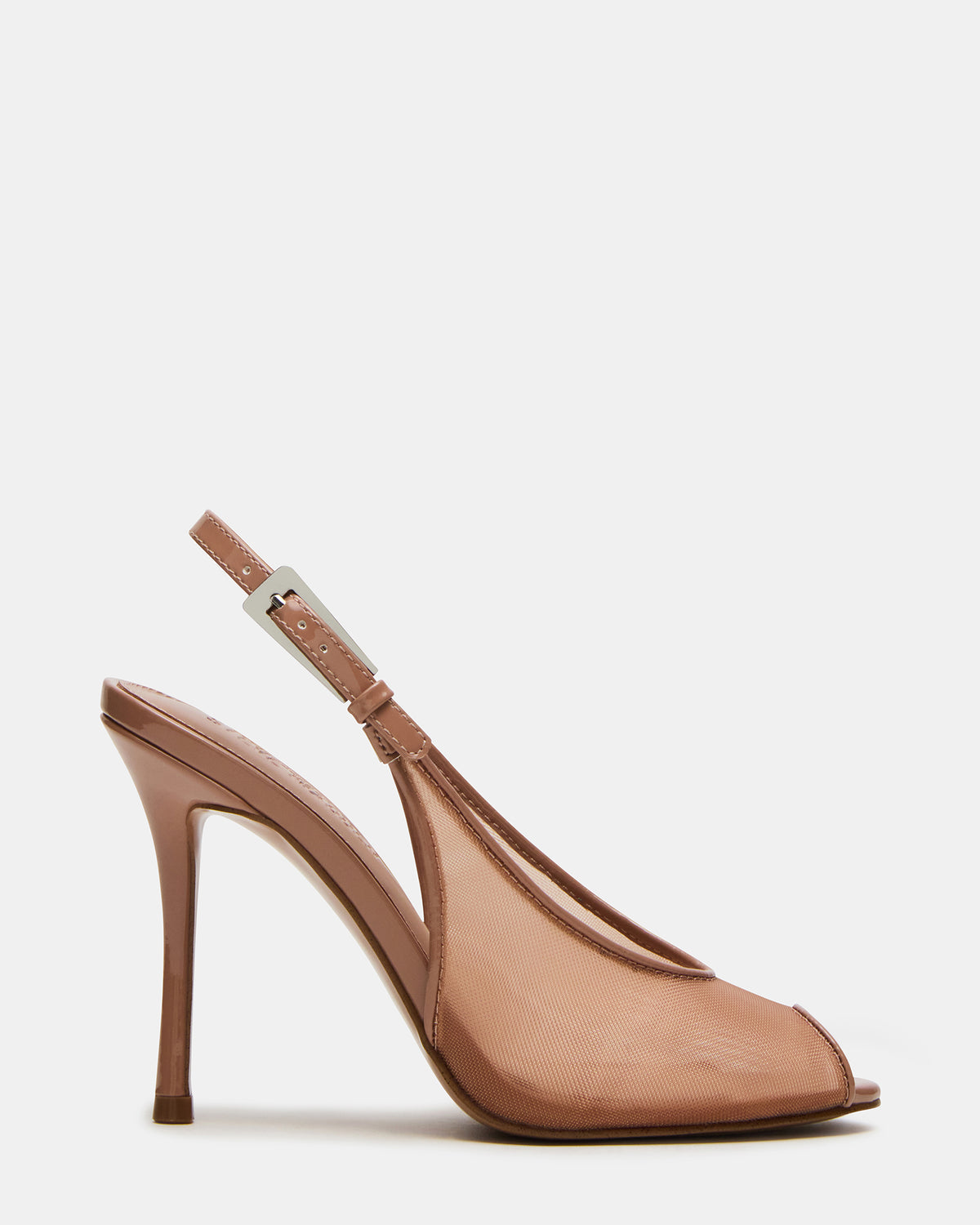 Steve Madden PRESCOTT Natural Mesh Women's Slingback Stiletto Heel