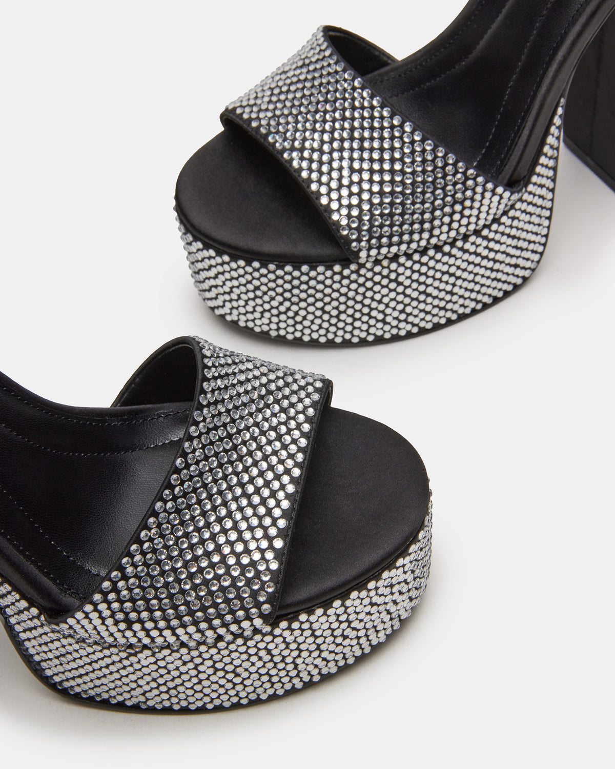 Steve Madden GLAM Rhinestones Platform Block Heel | Women's Heels