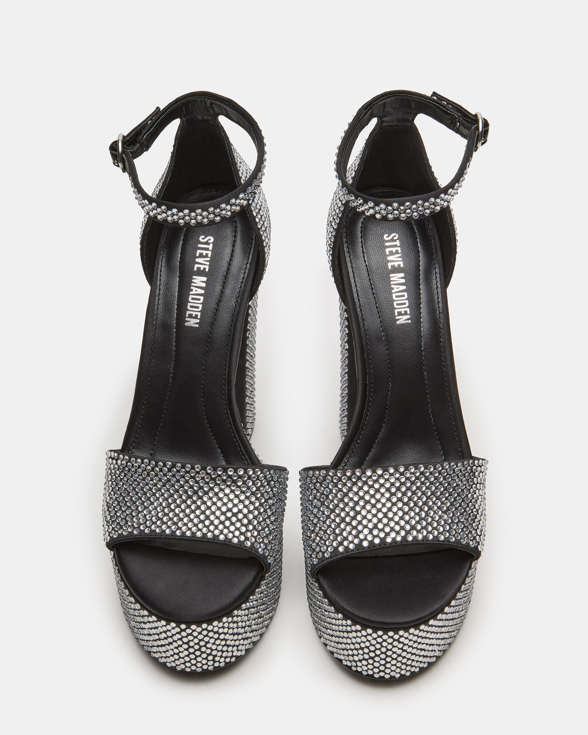 Steve Madden GLAM Rhinestones Platform Block Heel | Women's Heels