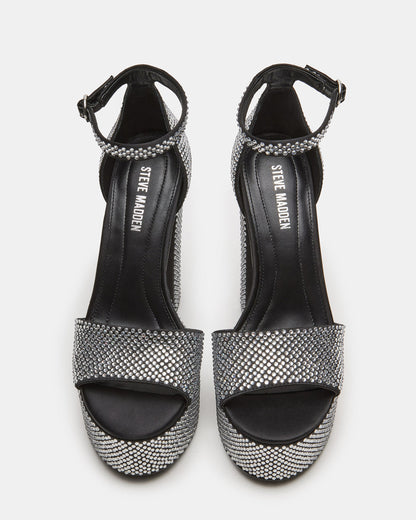 Steve Madden GLAM Rhinestones Platform Block Heel | Women's Heels