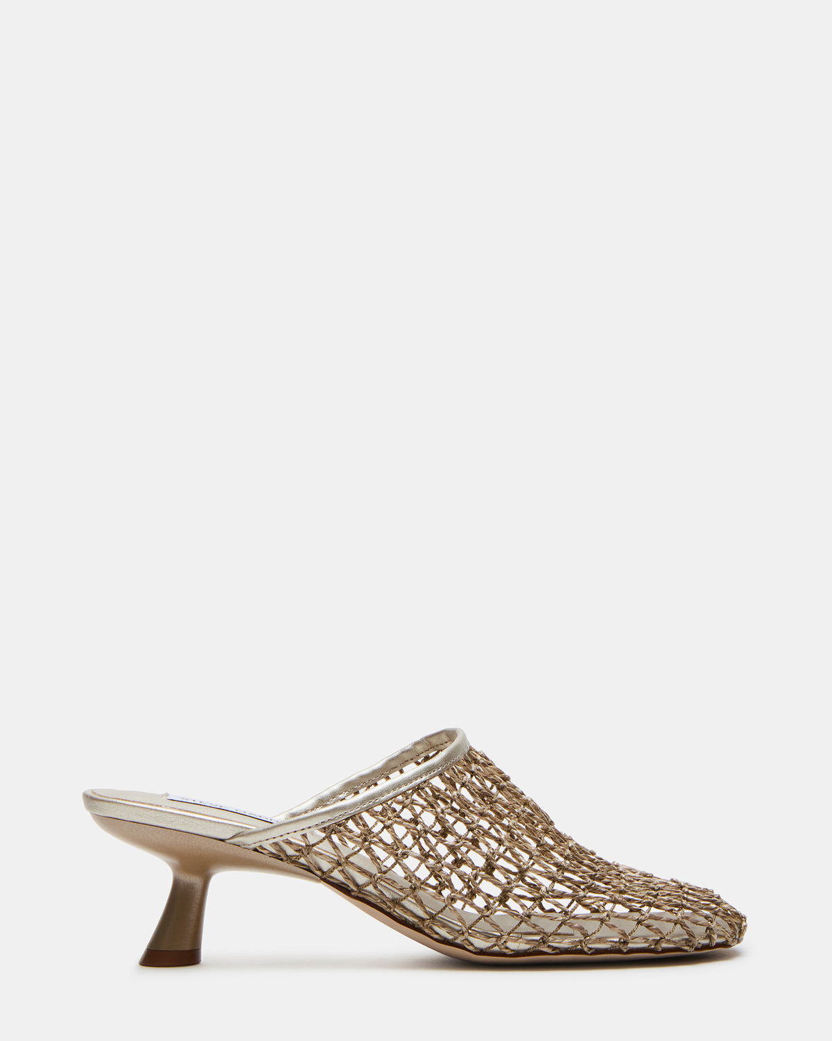 Steve Madden XRAY Gold Women's Caged Net Mule Heel