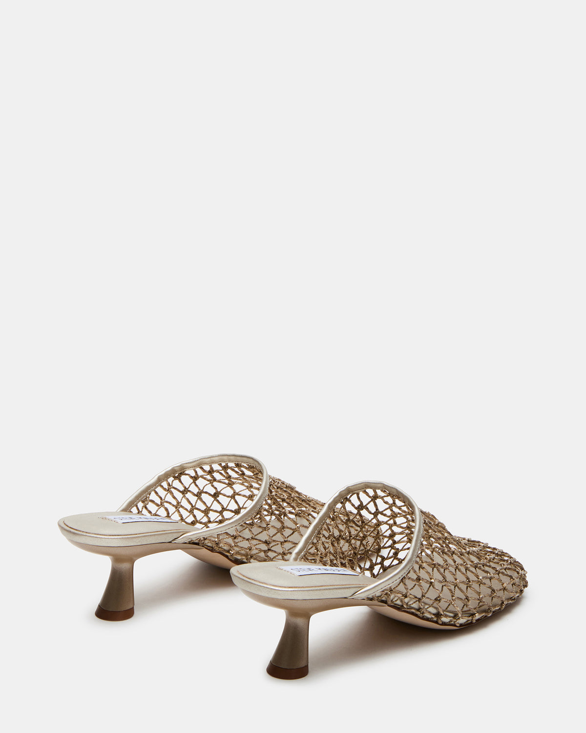 Steve Madden XRAY Gold Women's Caged Net Mule Heel