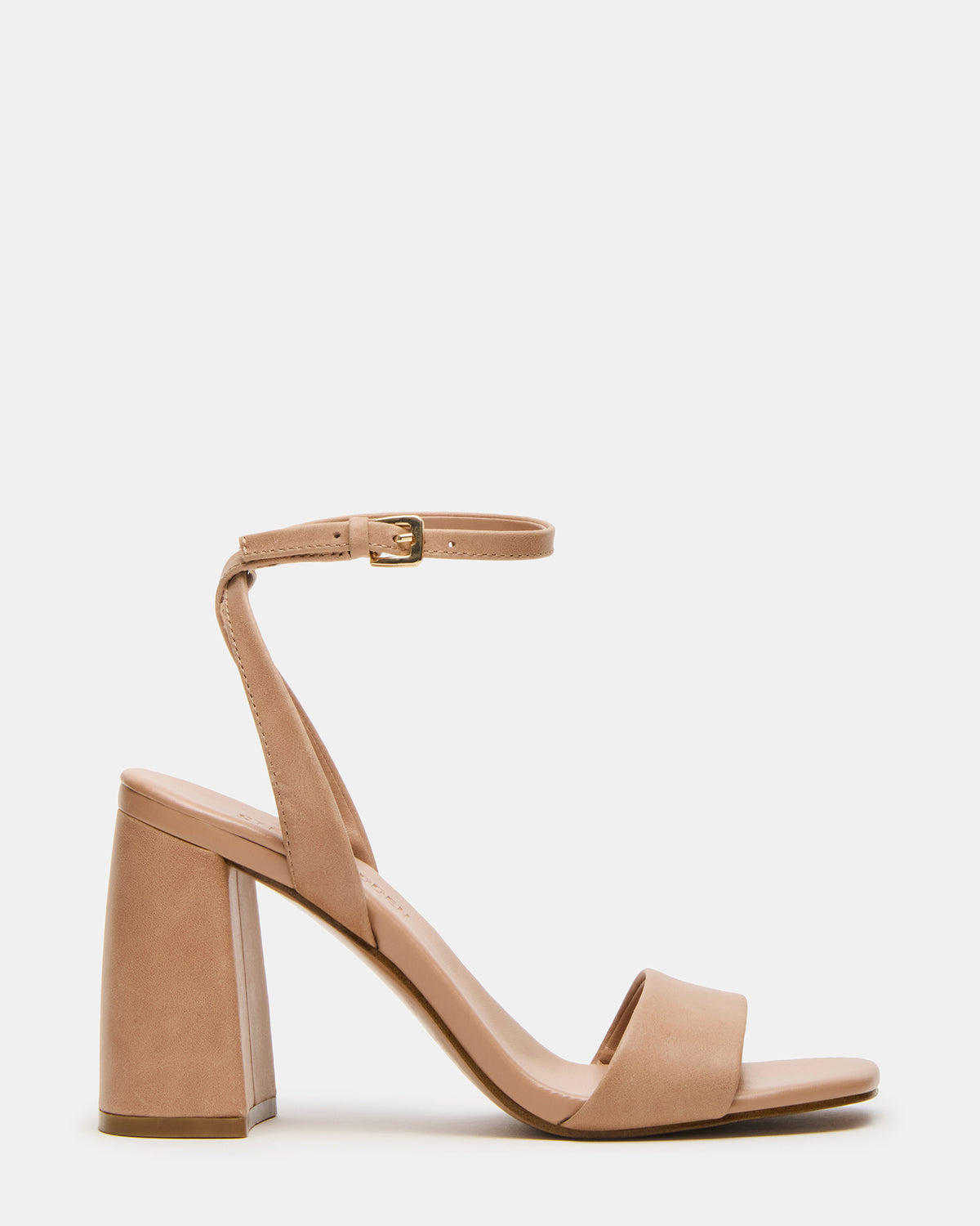 Steve Madden MESSA Natural Leather Women's Square-Toe Block Heel