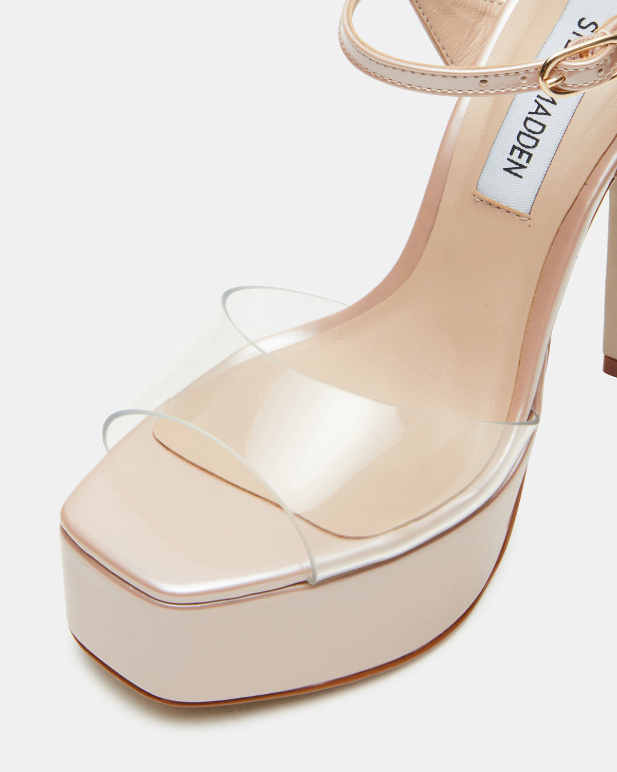 Steve Madden COLOGNE Clear Platform Stiletto Women's Heel