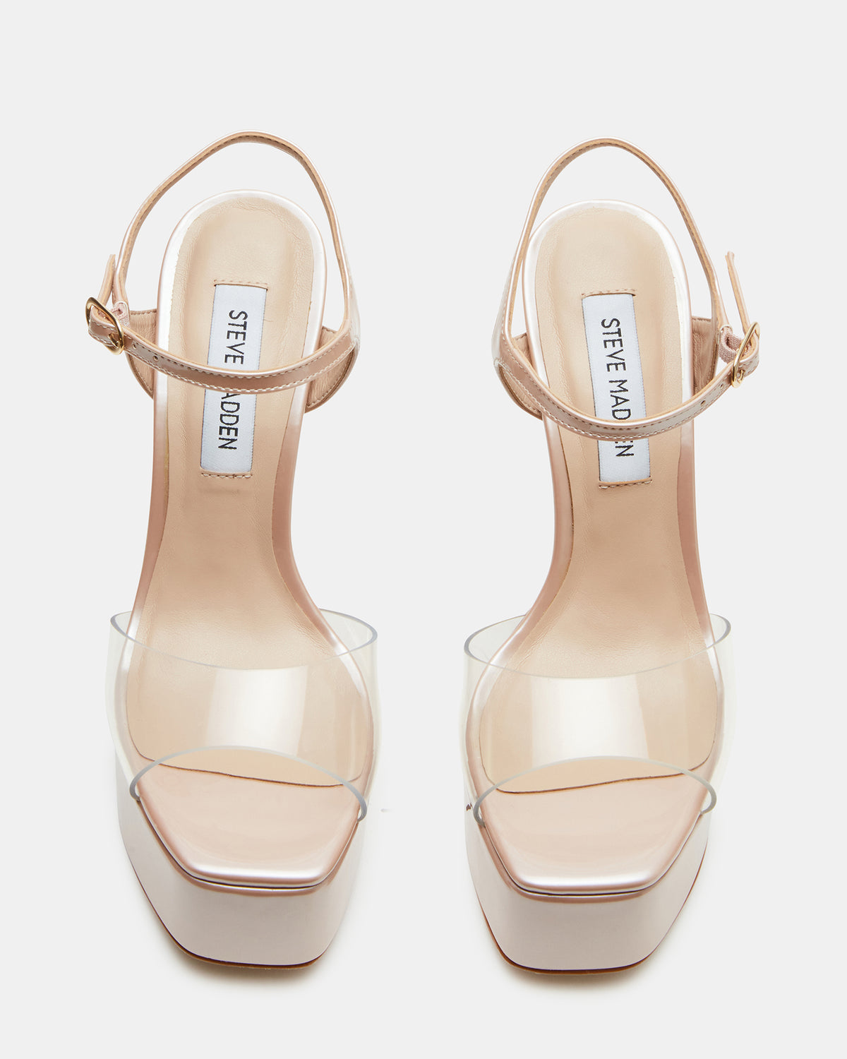 Steve Madden COLOGNE Clear Platform Stiletto Women's Heel