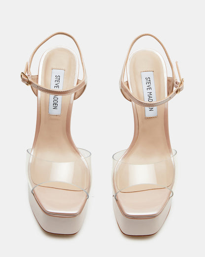 Steve Madden COLOGNE Clear Platform Stiletto Women's Heel
