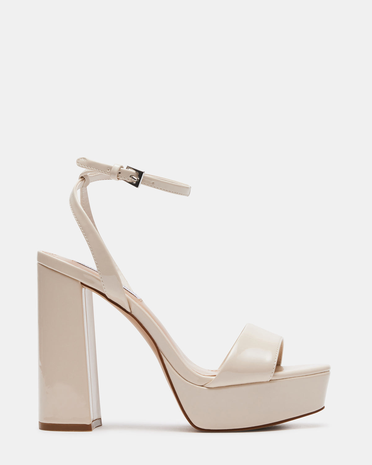 Steve Madden LESSA Bone Patent Platform Block Heel | Women's Heels