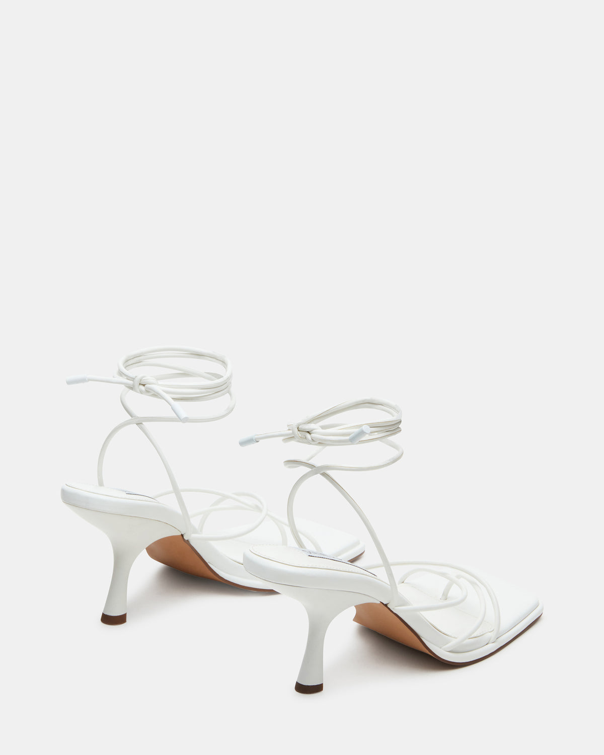 Steve Madden JOLENE White Strappy Lace-Up Heel | Women's Heels