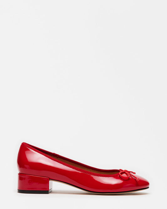 Steve Madden CHERISH Red Patent Women's Slip-On Heel