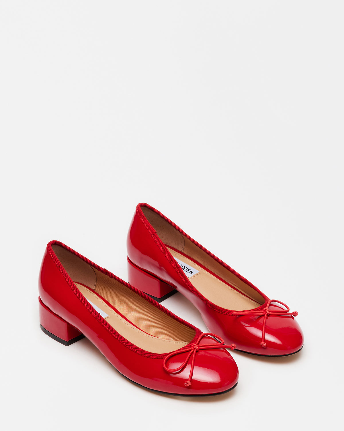 Steve Madden CHERISH Red Patent Women's Slip-On Heel