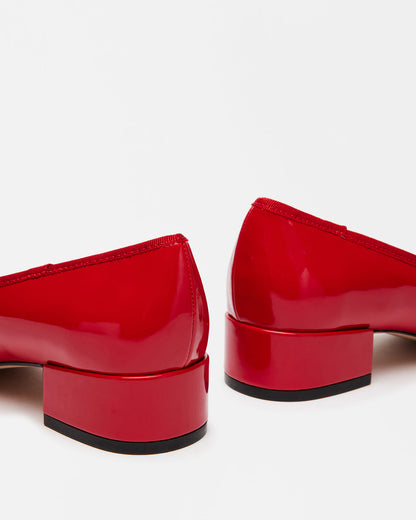 Steve Madden CHERISH Red Patent Women's Slip-On Heel