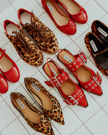 Steve Madden CHERISH Red Patent Women's Slip-On Heel