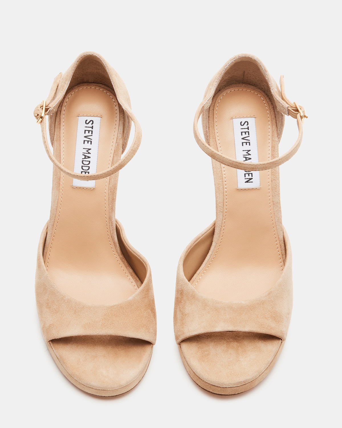 Steve Madden ESTER Tan Suede Strappy Heel | Women's Heels