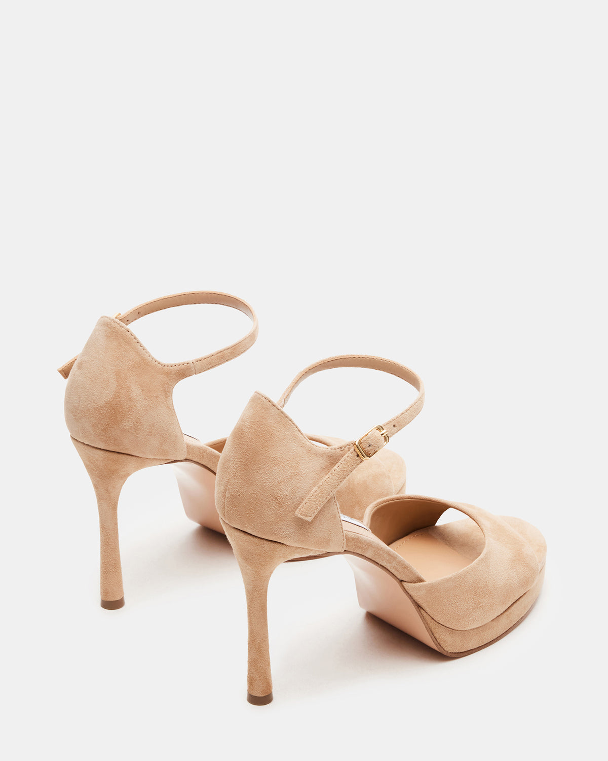 Steve Madden ESTER Tan Suede Strappy Heel | Women's Heels