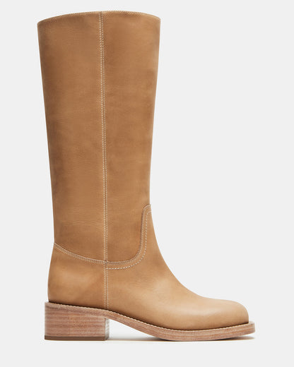 Steve Madden RIGGS Banana Leather Square-Toe Women's Boot