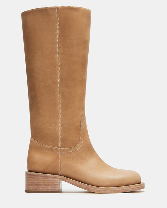 Steve Madden RIGGS Banana Leather Square-Toe Women's Boot